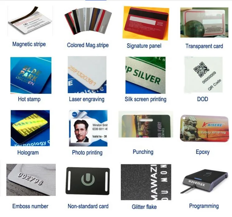 Cmyk Offset Hologram Printing Magnetic Strip Card